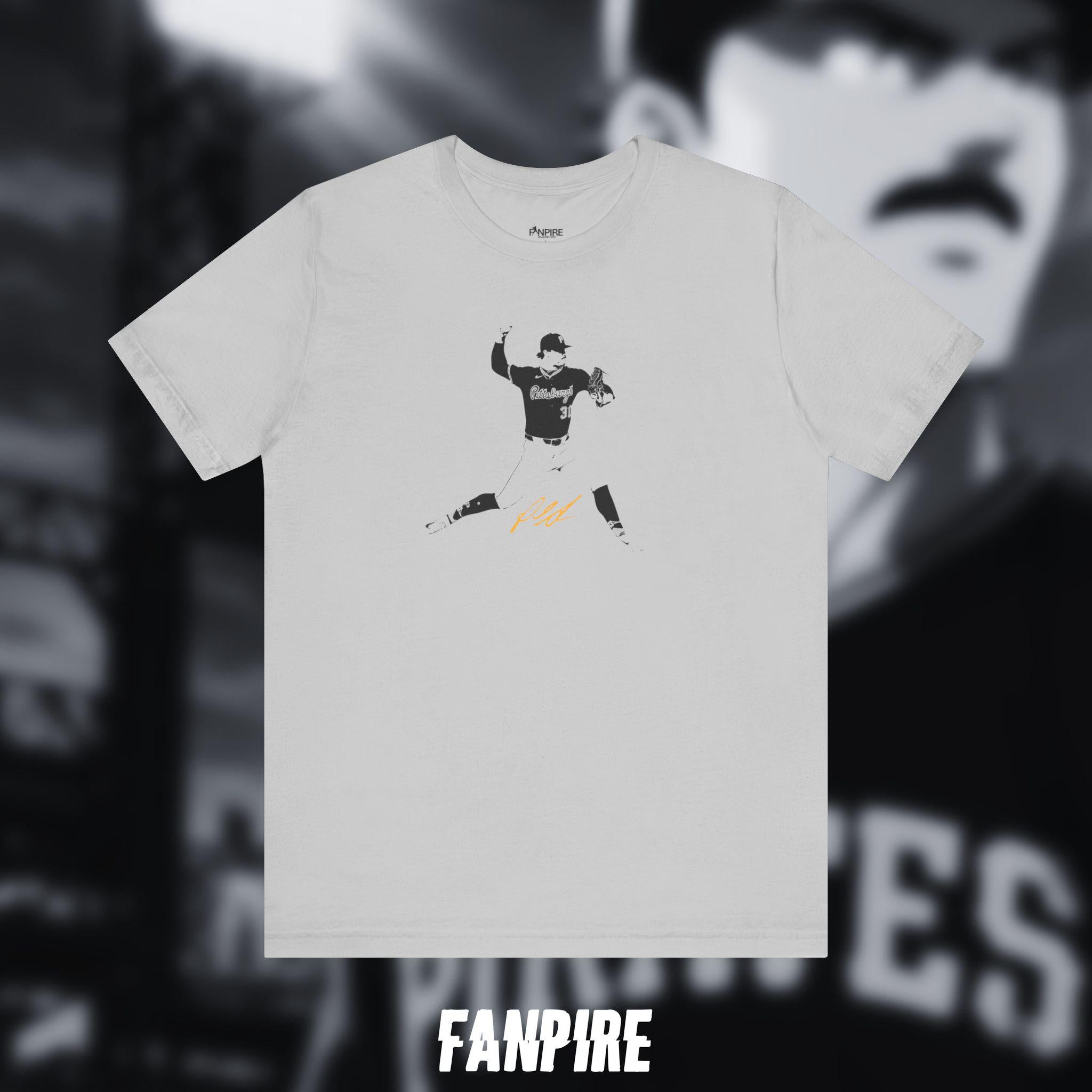 Paul Skenes Silhouette Baseball Tee (Double Sided)