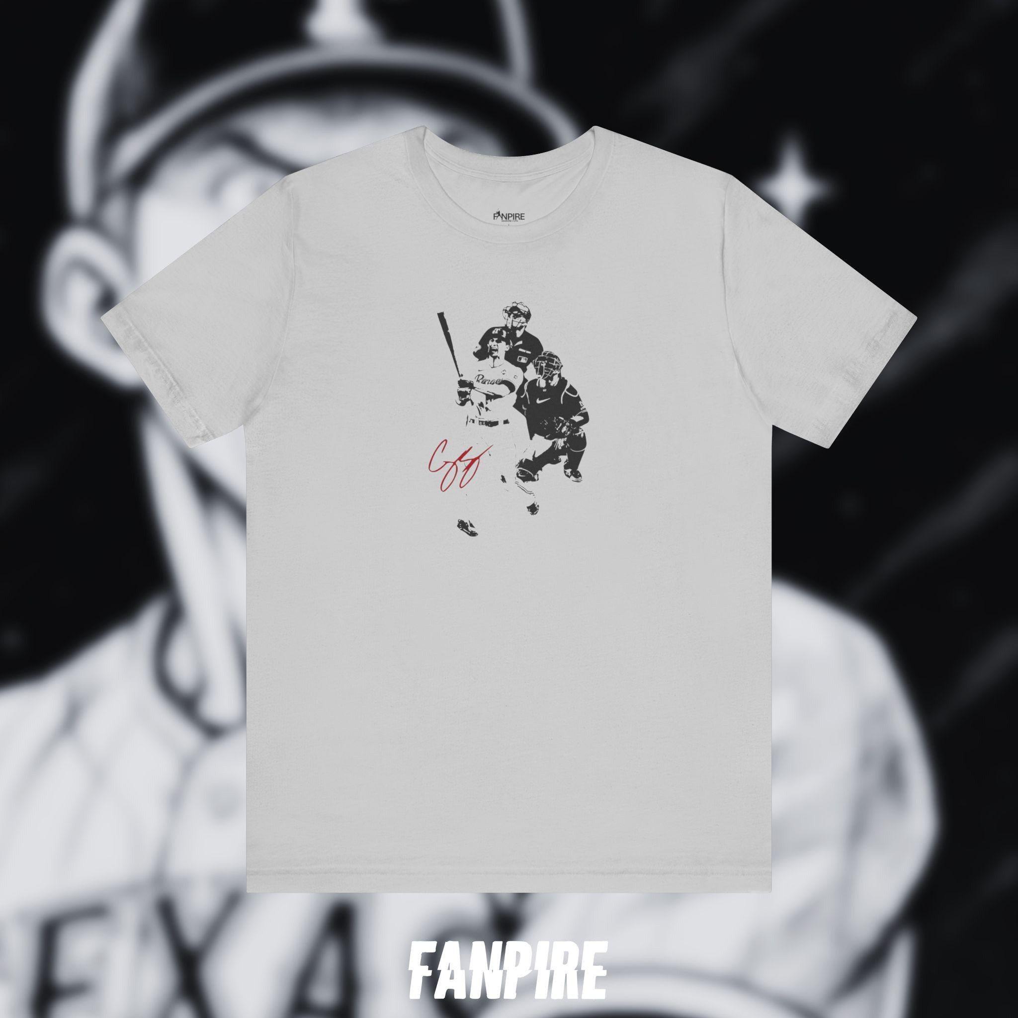 Corey Seager Silhouette Baseball Tee (Double Sided)