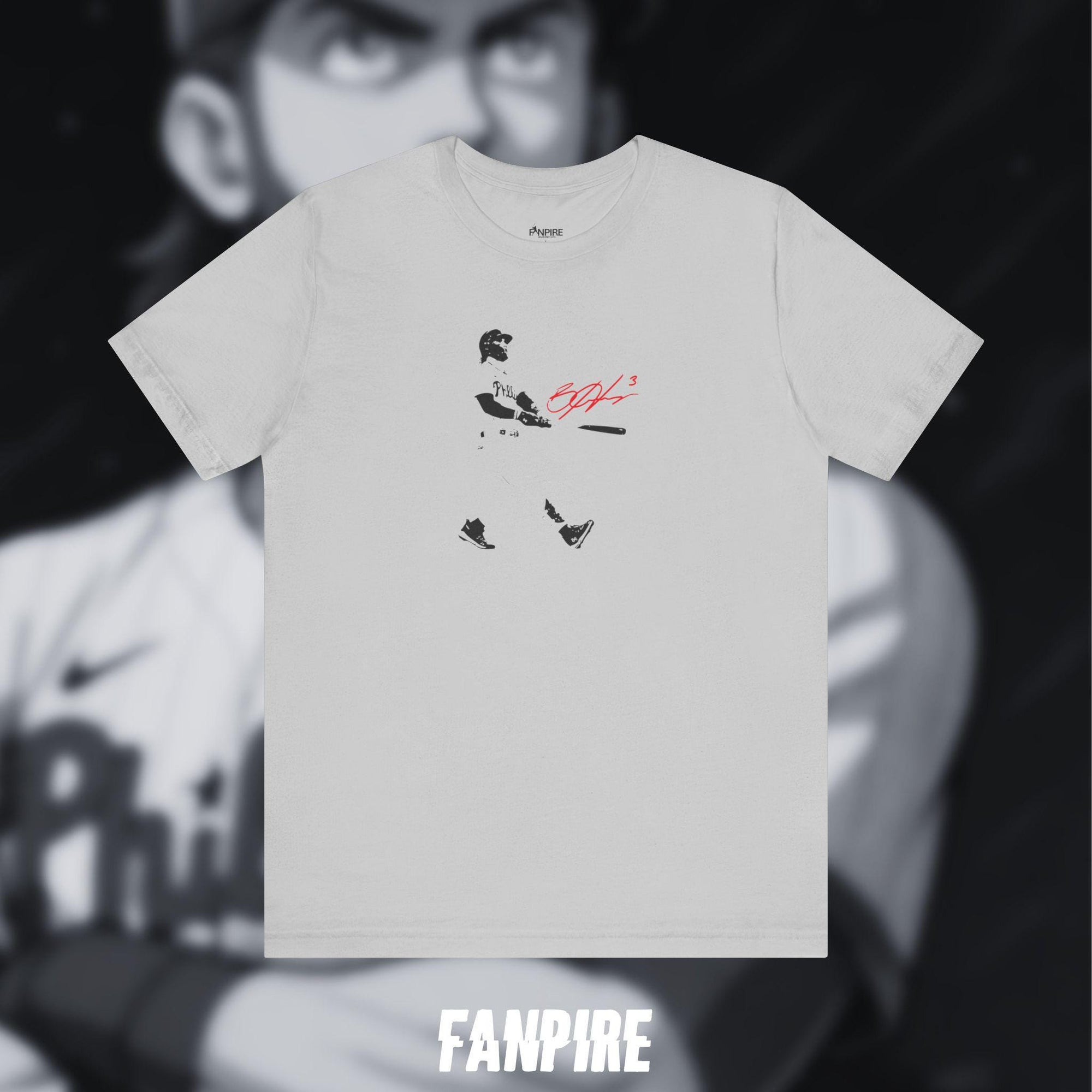 Bryce Harper Silhouette Baseball Tee (Double Sided)